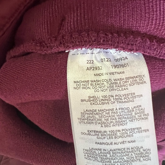 Columbia XL Tunic Length Fleece Jacket in Purple - Picture 3 of 4